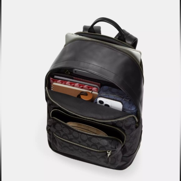 New with Tag Coach Leather Men’s West Backpack - Picture 4 of 13